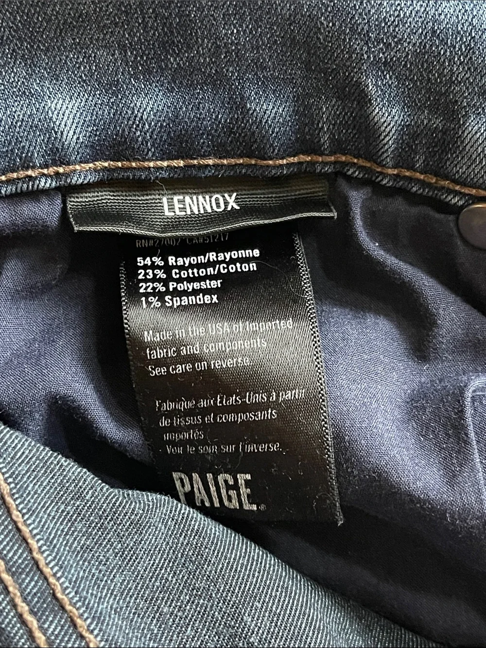 PAIGE LENNOX Slim Jeans - Size 29W Grammercy Wash